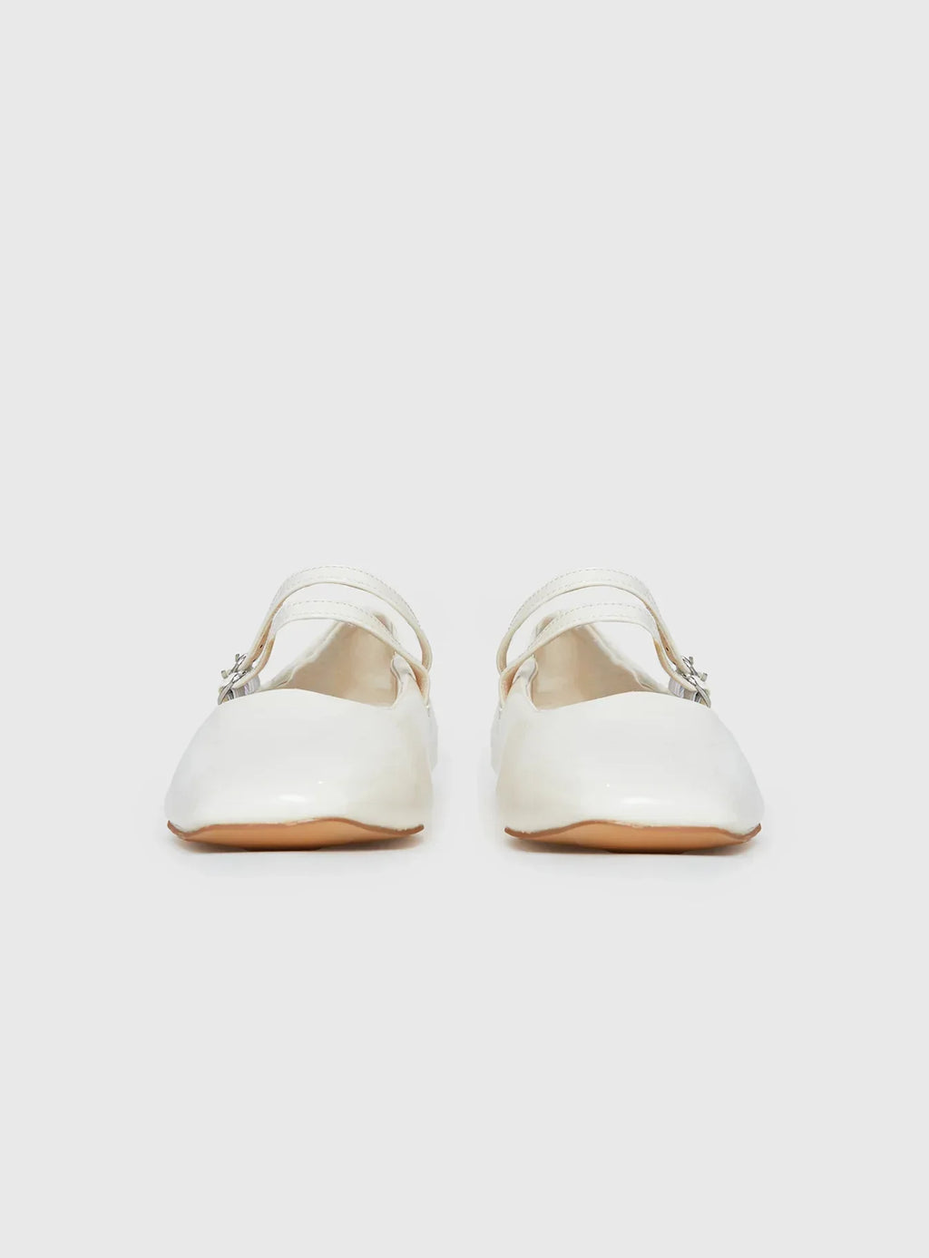 Billini Finnegan Ballet Flats Bone Patent
