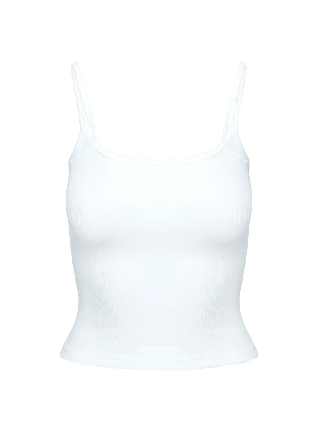 Baseline Rib Top White