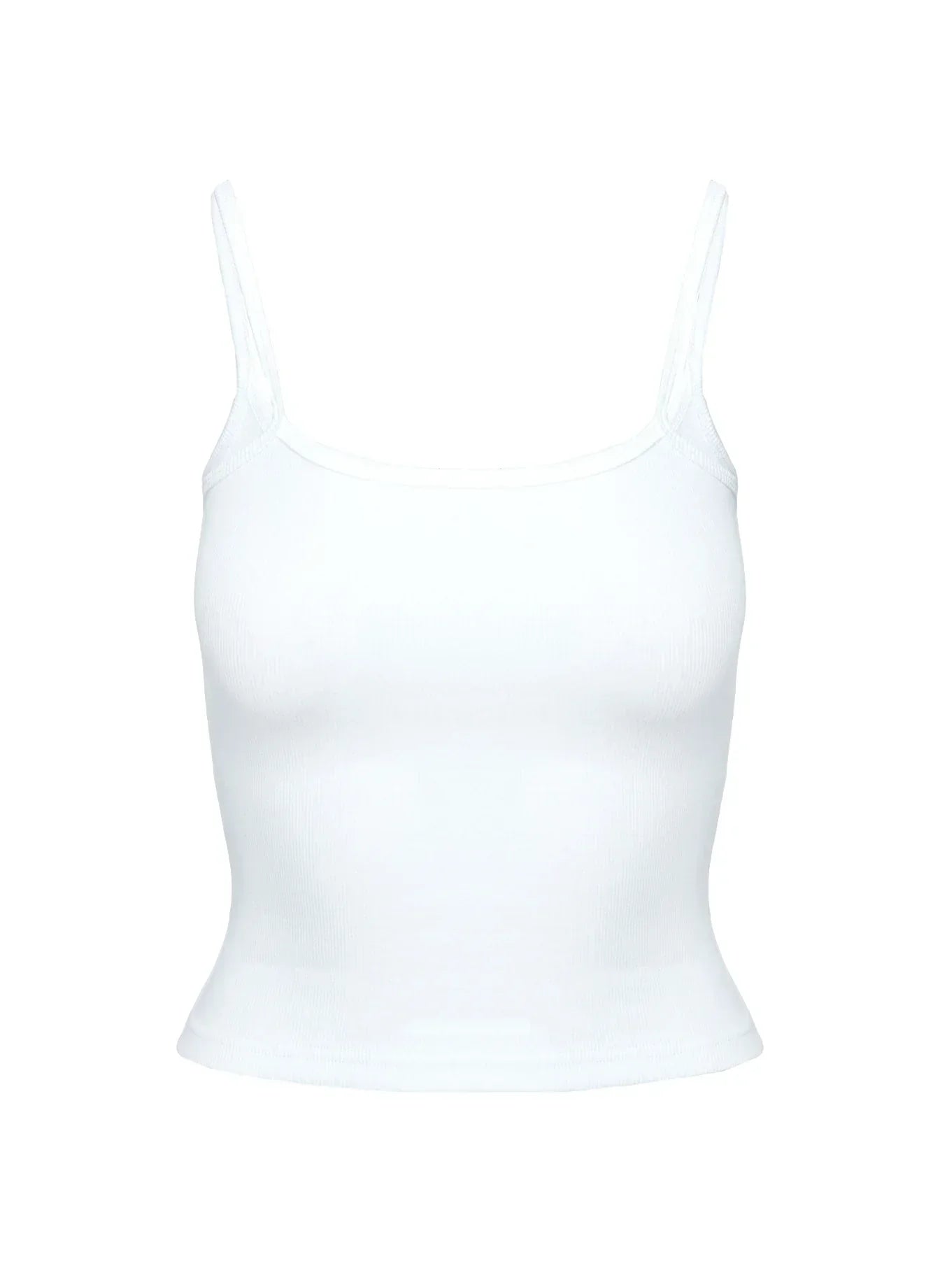 Baseline Rib Top White