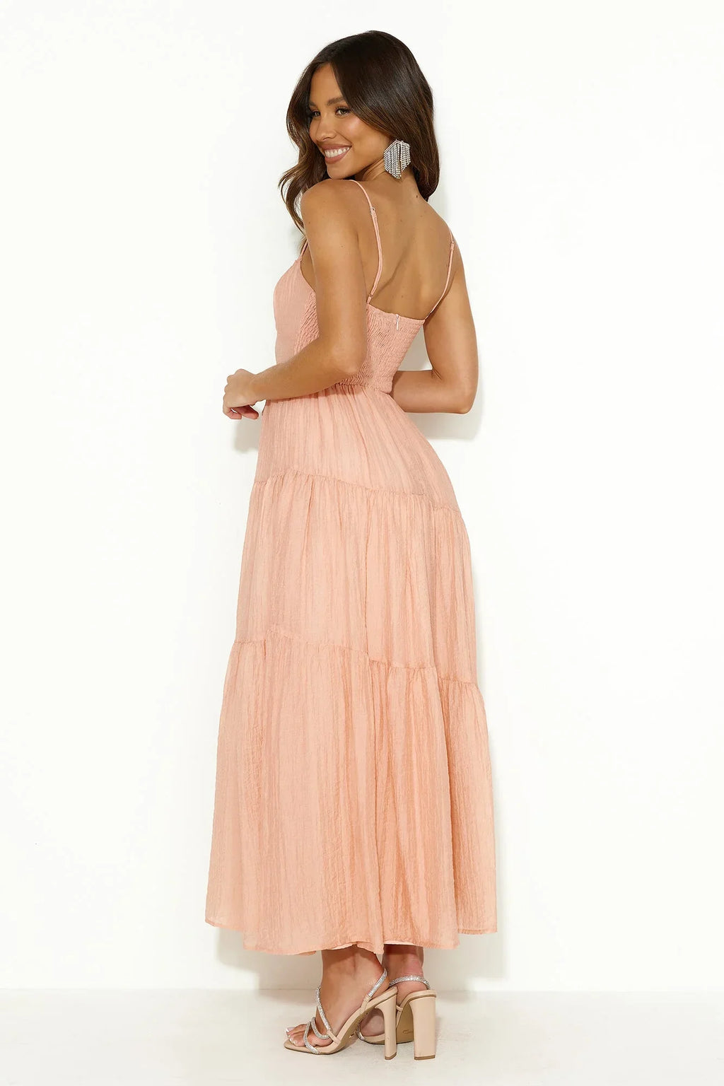 Summer Feels Maxi Dress Peach