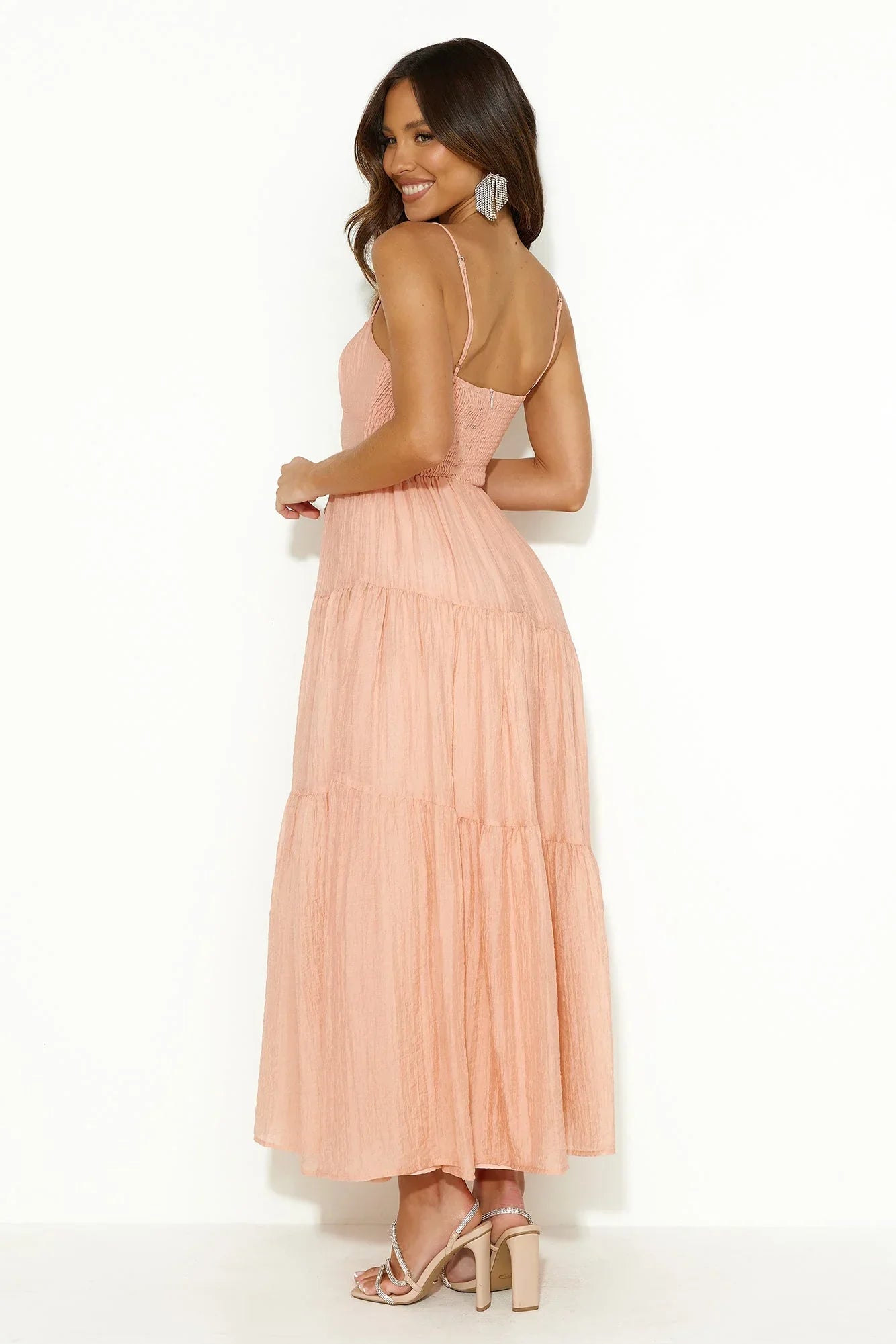 Summer Feels Maxi Dress Peach