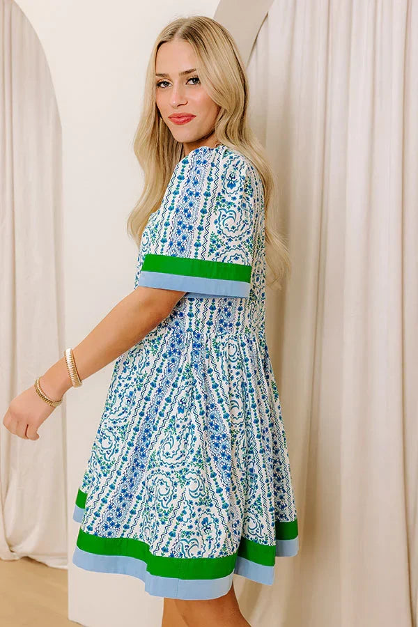 Cool Capri Floral Mini Dress