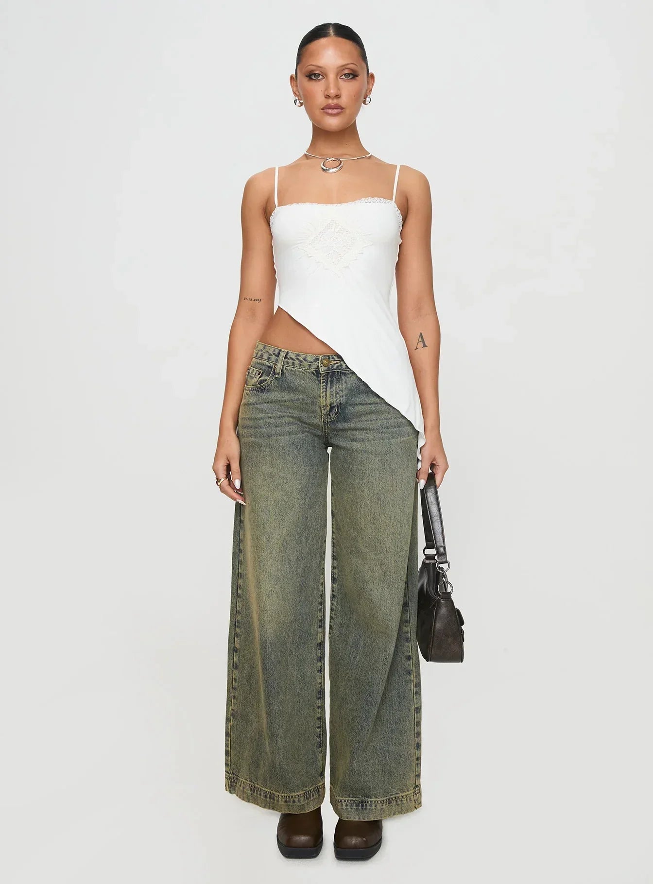 Amabella Asymmetric Top White