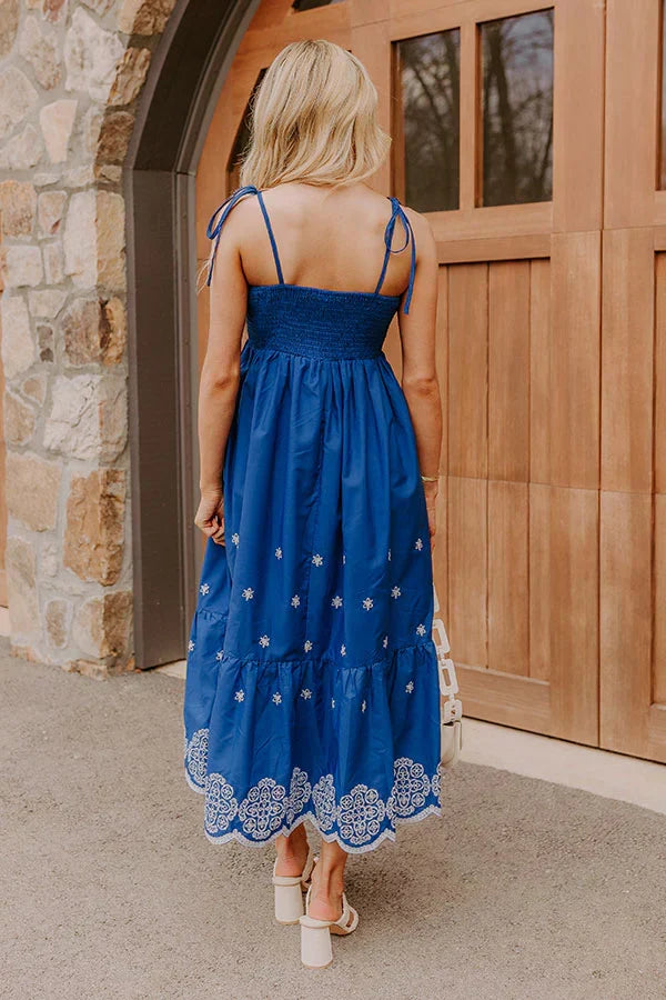 Tulum Cruise Embroidered Midi Dress