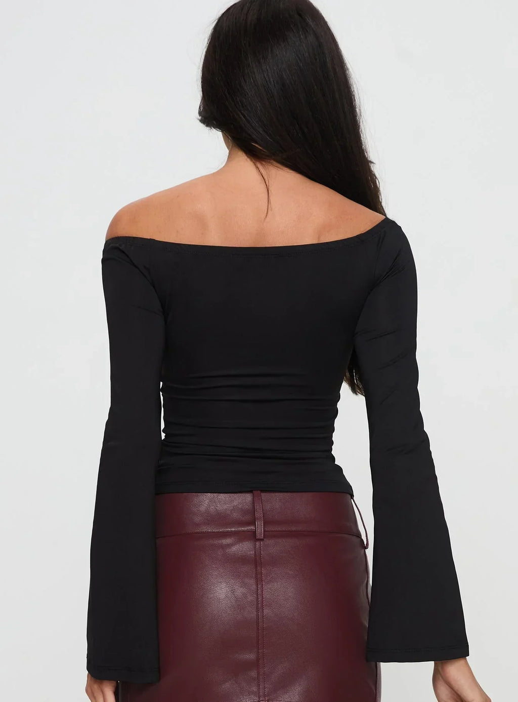 Nevah Long Sleeve Top Black