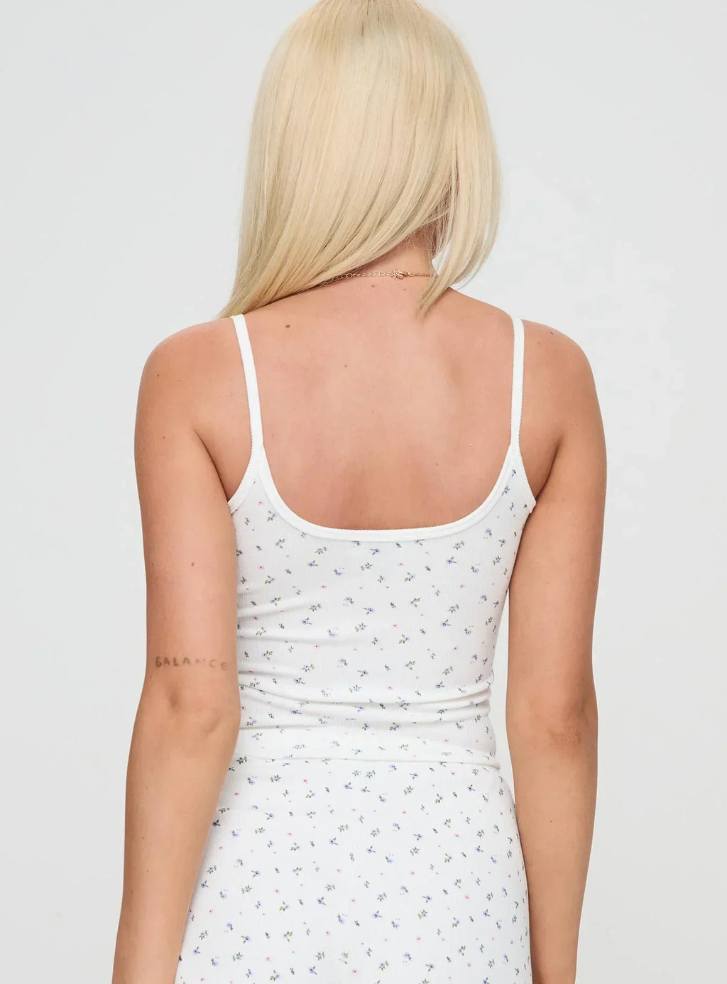 Take On Me Rib Top Floral