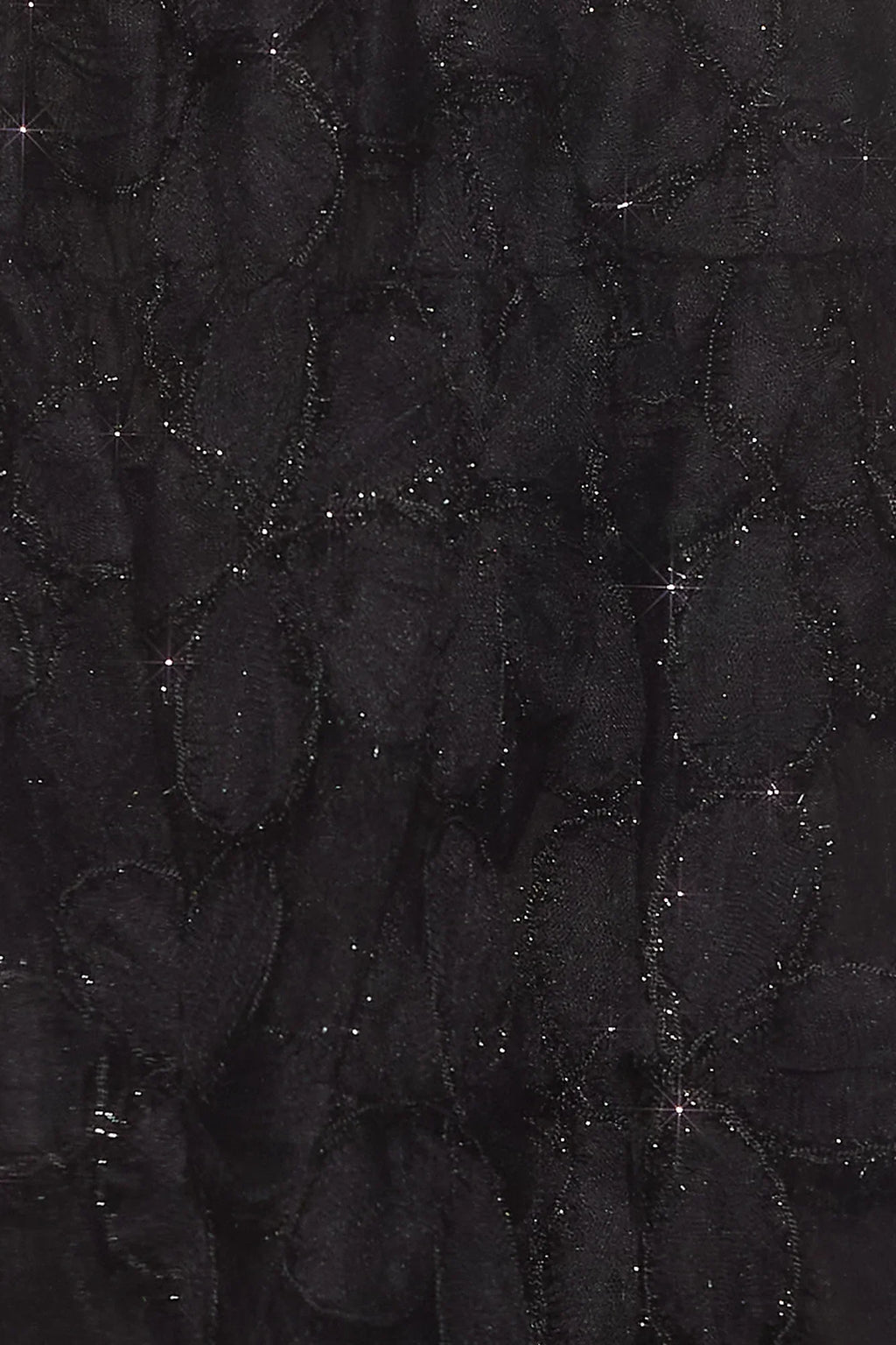Darkest Sparkle Strapless Mini Dress Black