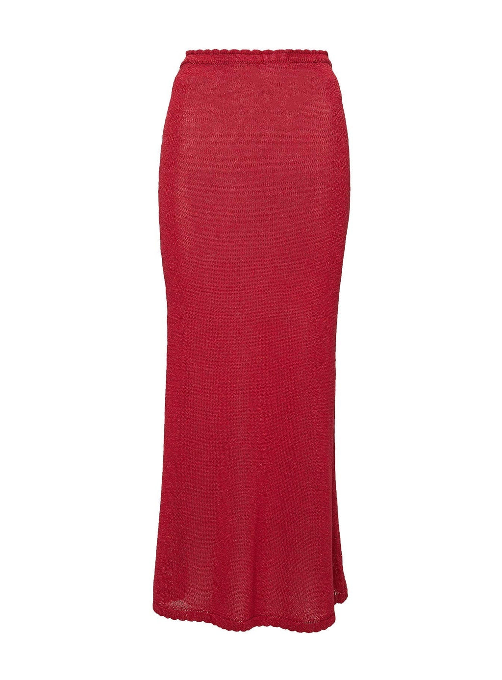 Hugs & Kisses Knit Maxi Skirt Red