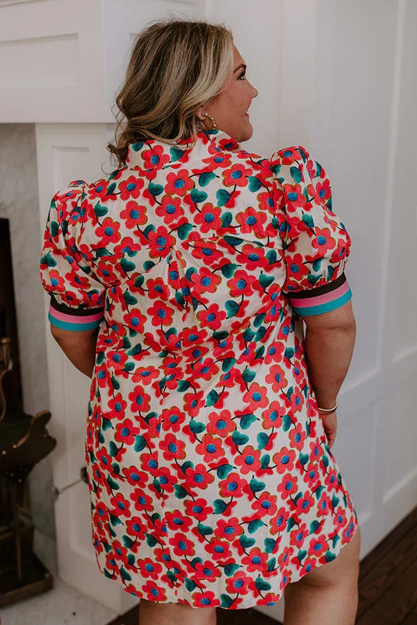 Sweet Blooms Mini Dress Curves