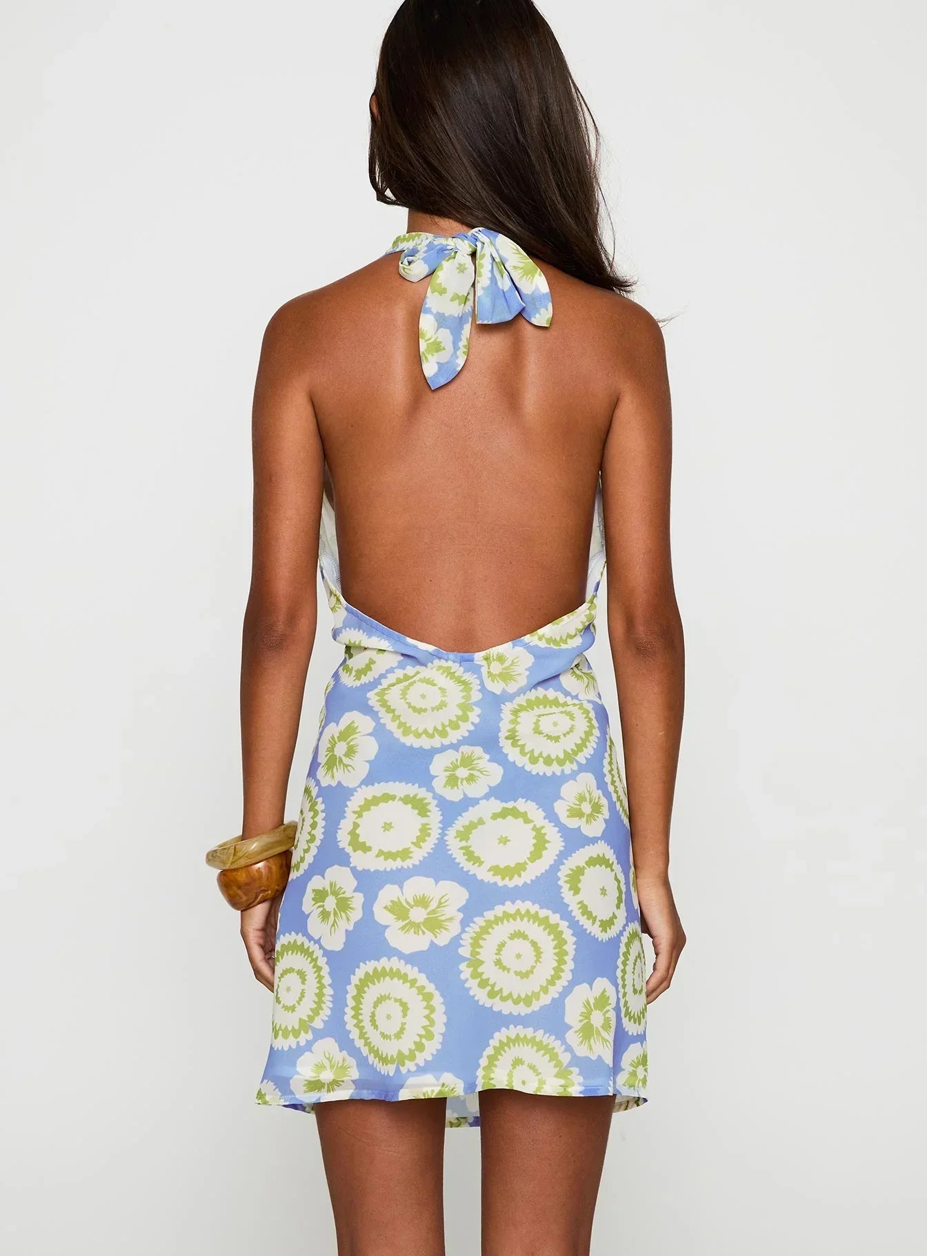 Neelia Mini Dress Blue / Yellow