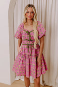 Countryside Charm Floral Mini Dress