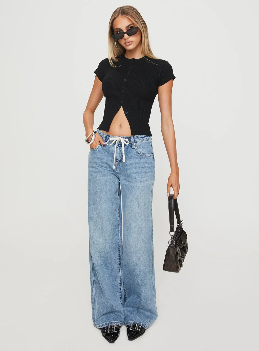 Suzu Knit Top Black