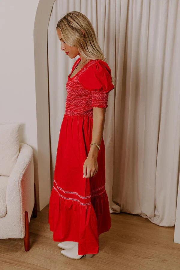 Margarita Mood Smocked Midi