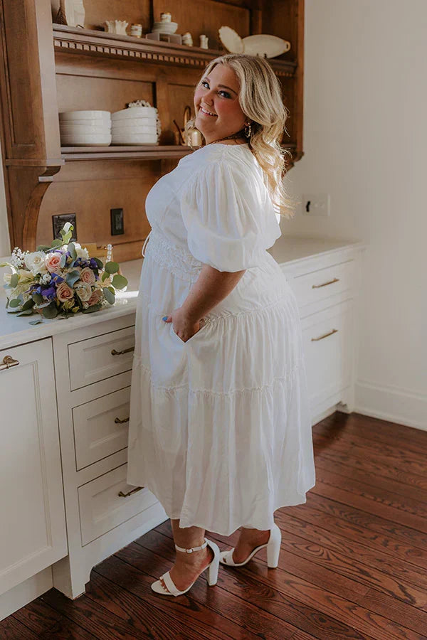 Lost In Your Smile Midi Dress Curves