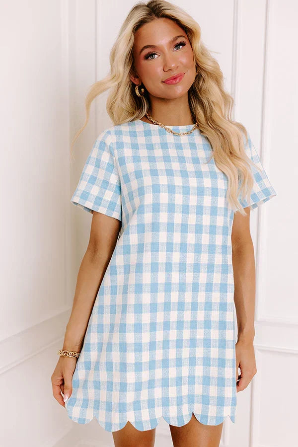 London Daydream Plaid Mini Dress