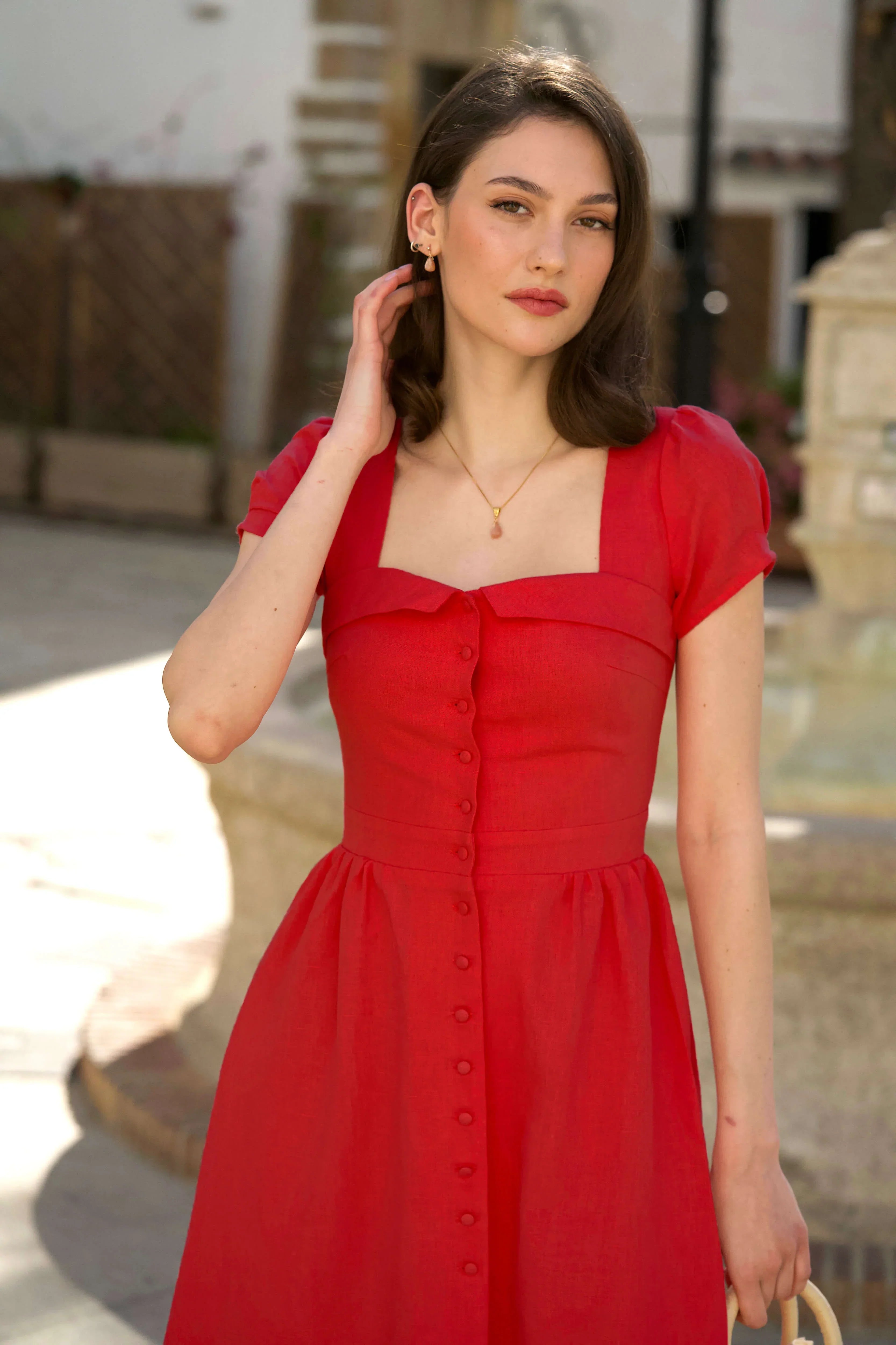 Estelle Button Down Dress