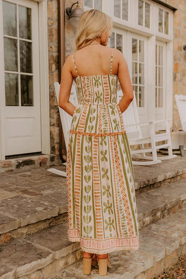 Desert Dreams Smocked Maxi Dress
