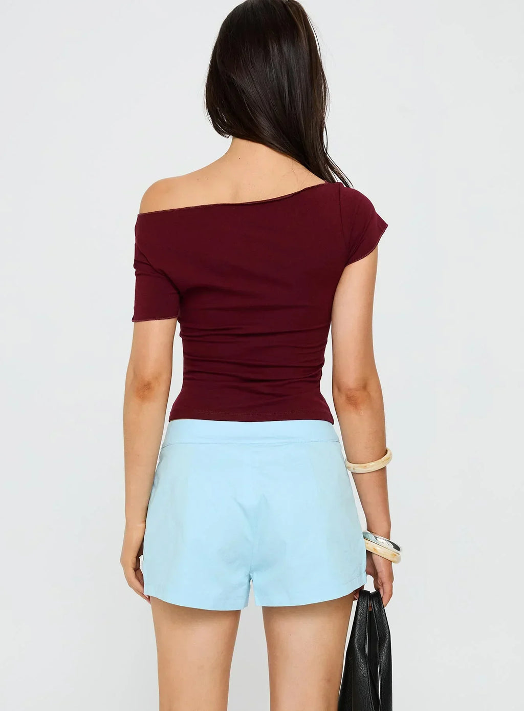 Leleia Embroidered Shorts Blue