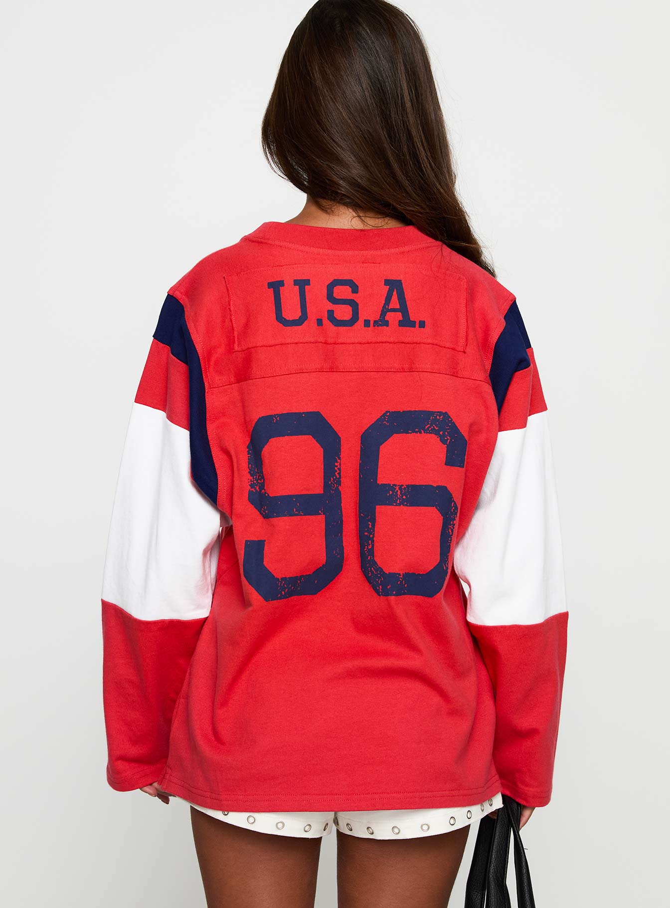 MLS 96 Retro Long Sleeve Top Red