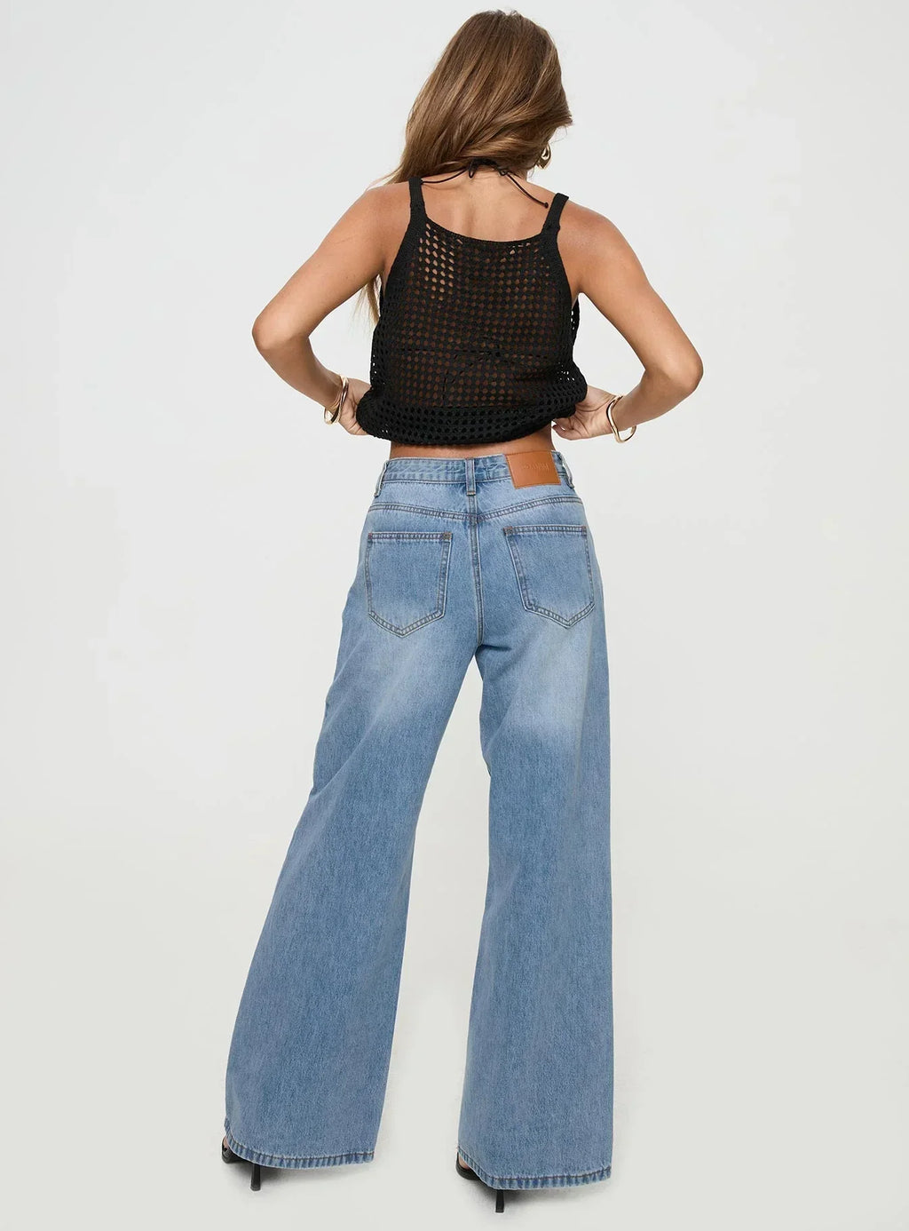 Colemane Mid Rise Denim Jeans Angel Blue