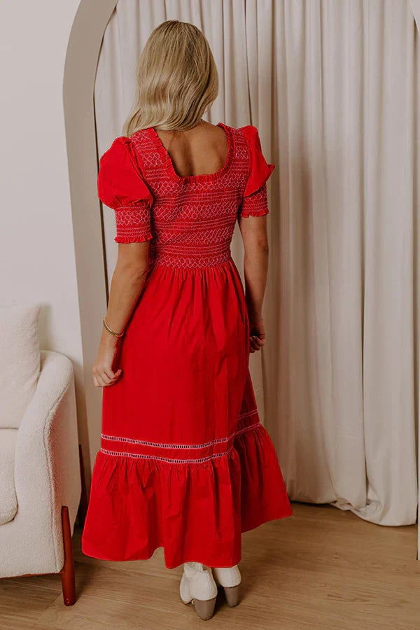 Margarita Mood Smocked Midi
