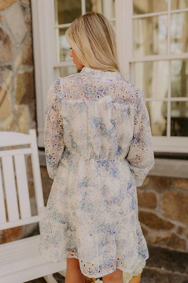 Sunday in St. Cloud Eyelet Mini Dress