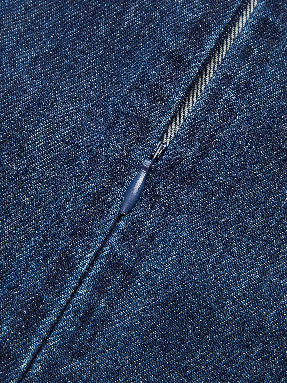 Metal Detail Denim Sleeveless Mini Dress