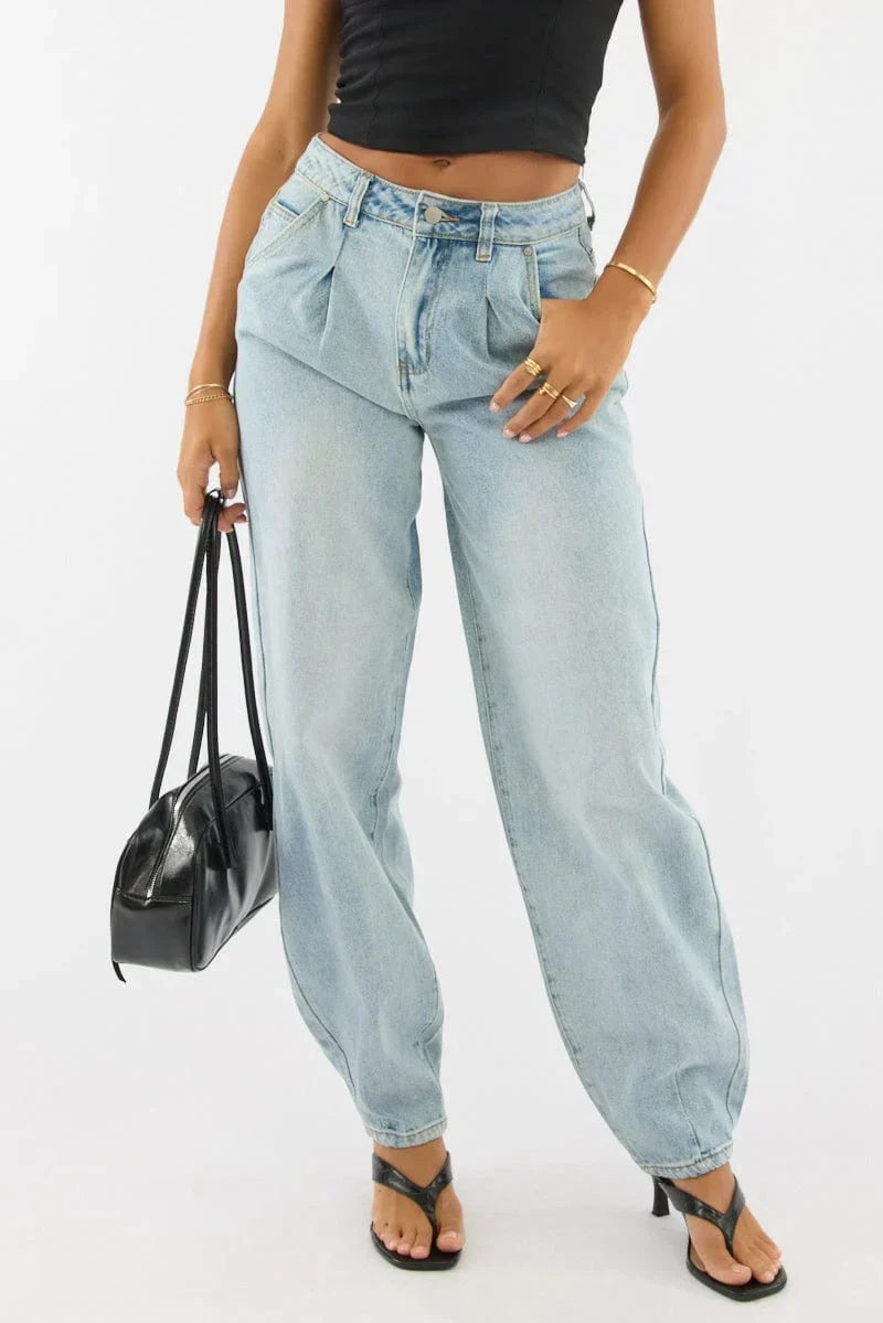Denim Barrel Jeans