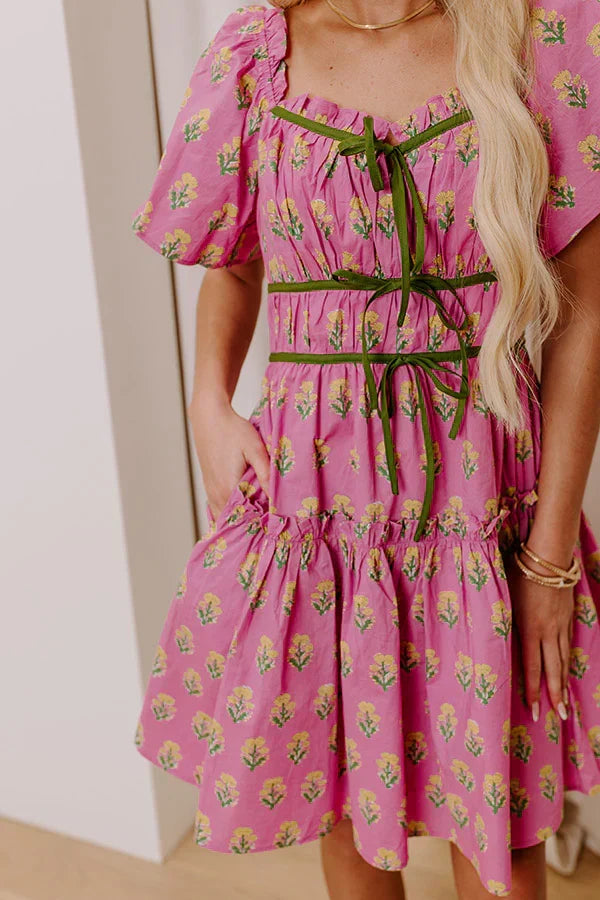 Countryside Charm Floral Mini Dress