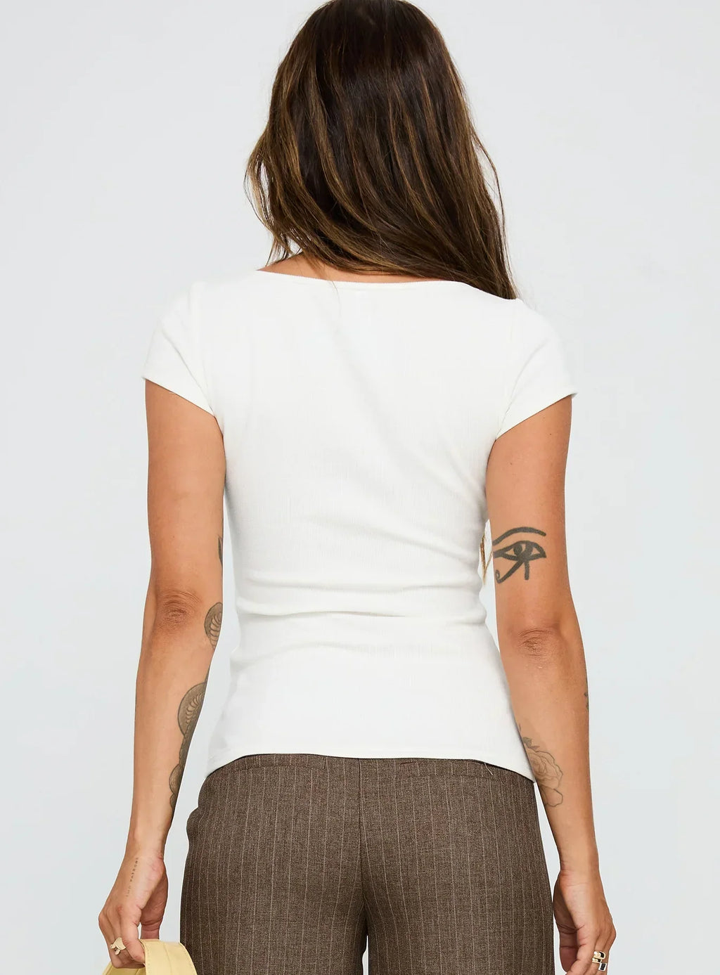 Baseline Scoop Tee White