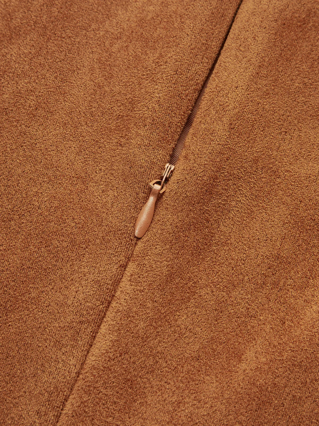 Faux Suede Sleeveless Mini Dress