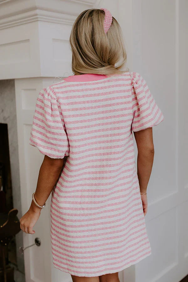 Uptown Chic Tweed Mini Dress