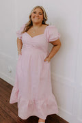 Sweet Serendipity Maxi Dress in Dusty Purple Curves