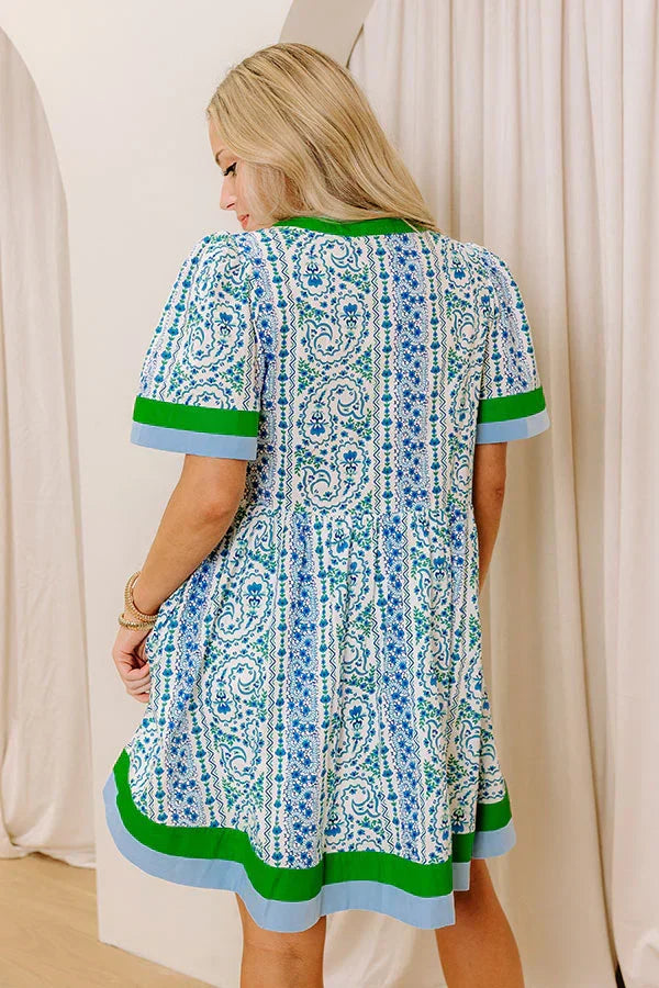 Cool Capri Floral Mini Dress