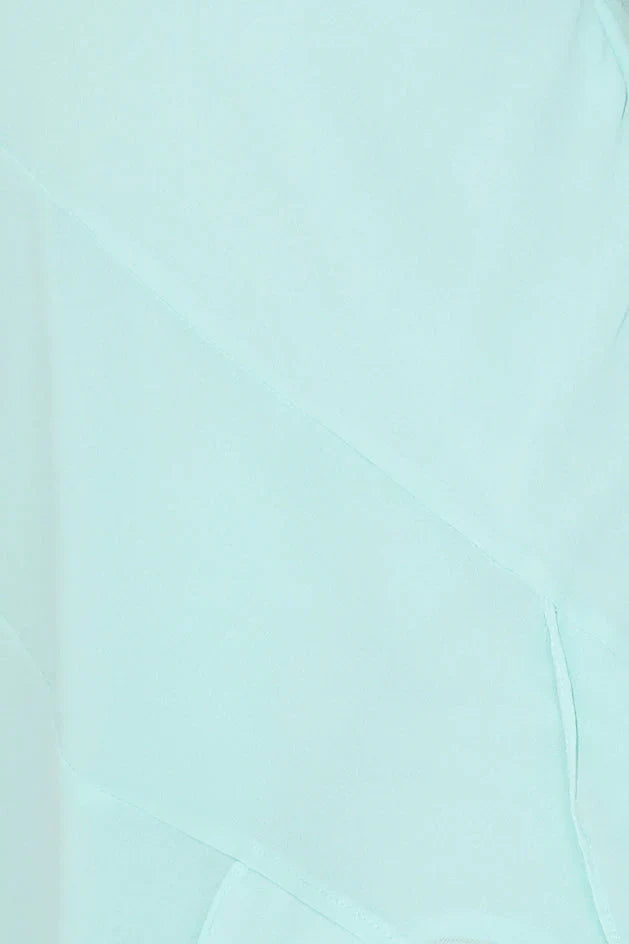 Fresh Scent Frill Maxi Dress Aqua