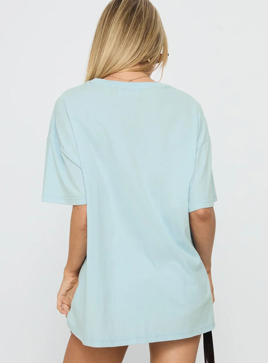 California Sugar Oversized Graphic Tee Blue