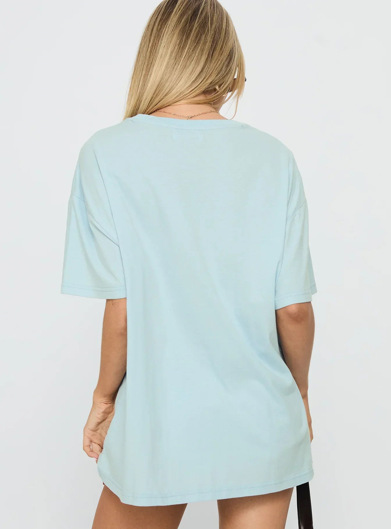California Sugar Oversized Graphic Tee Blue