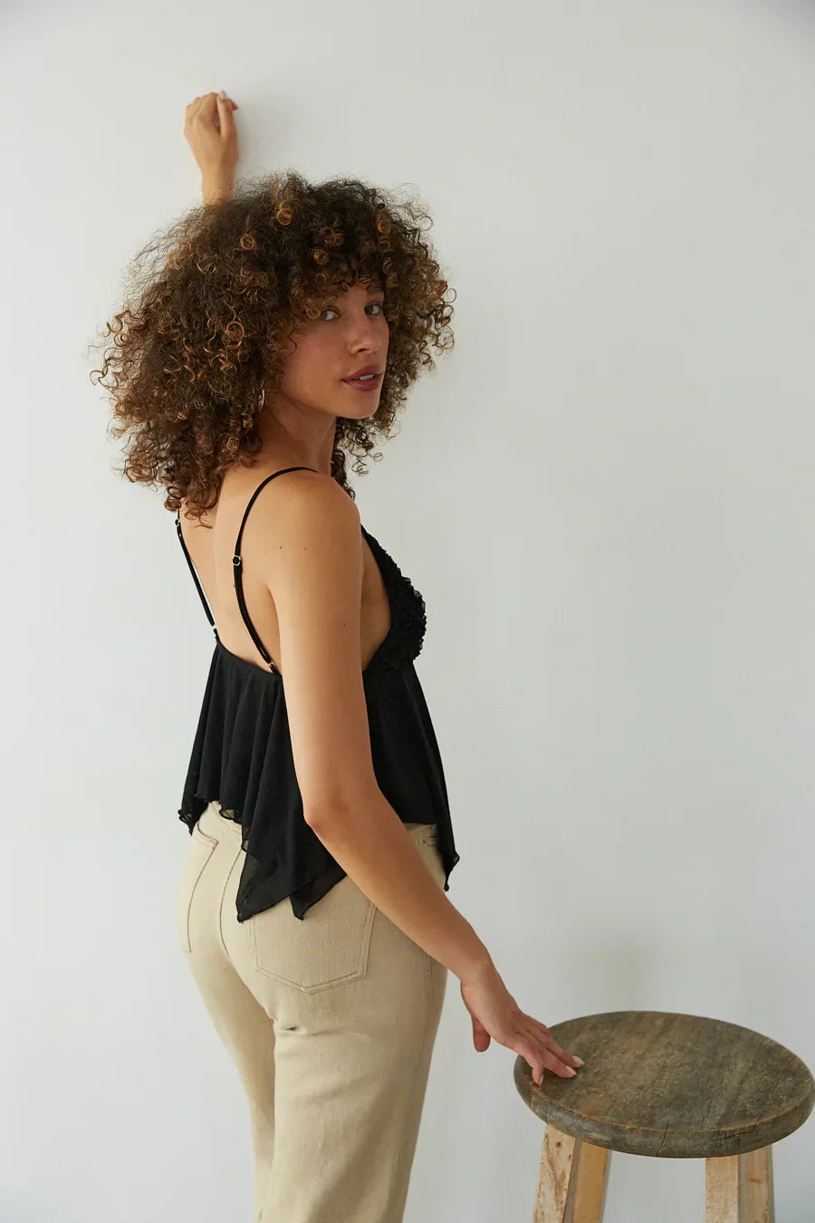 Ivy Mesh Babydoll Cami
