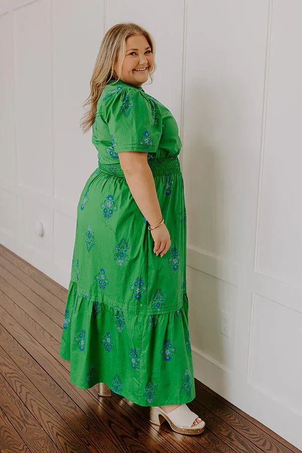 Brunch Babe Floral Maxi Dress Curves