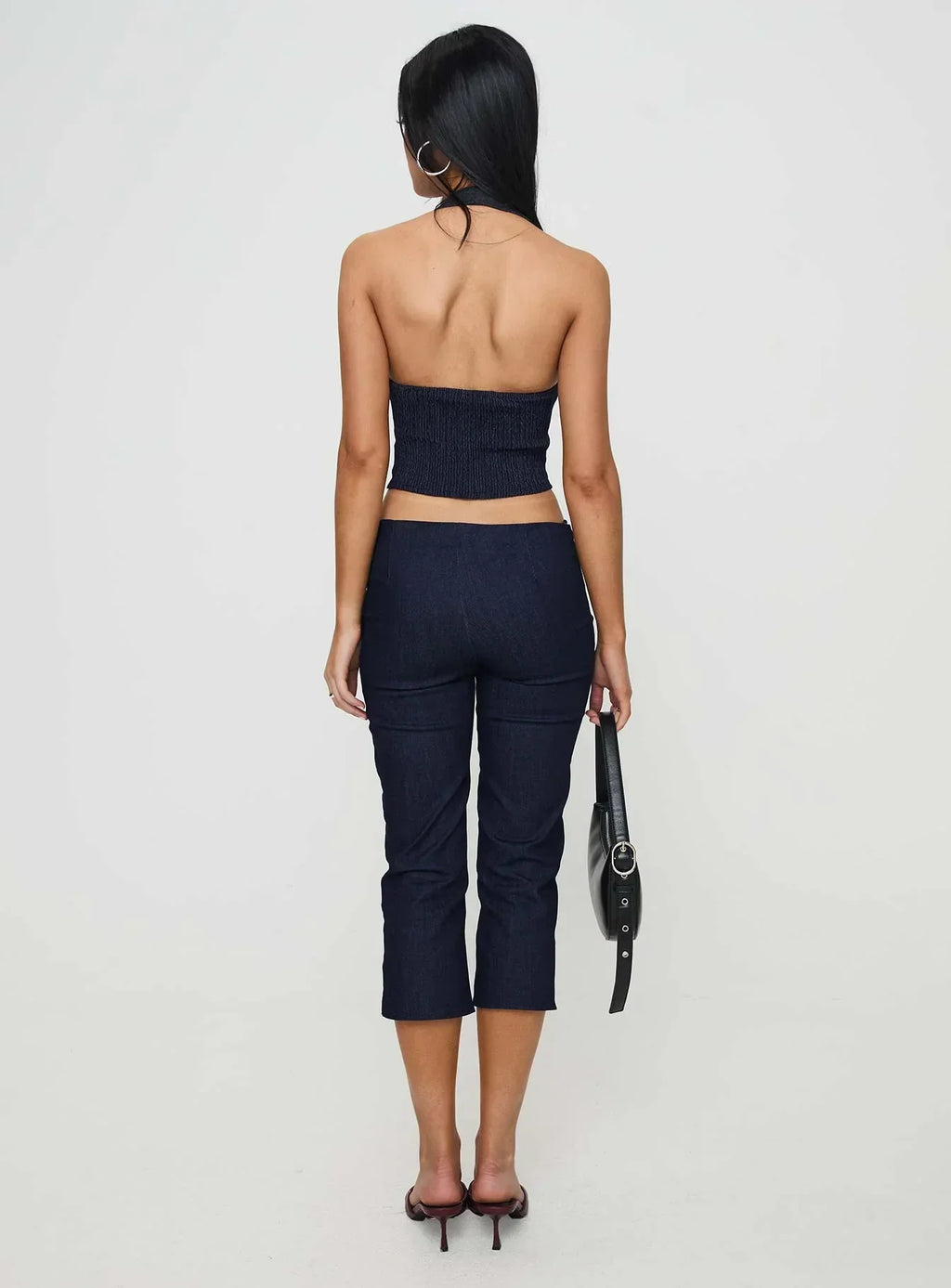 Nasya Halter Top Indigo