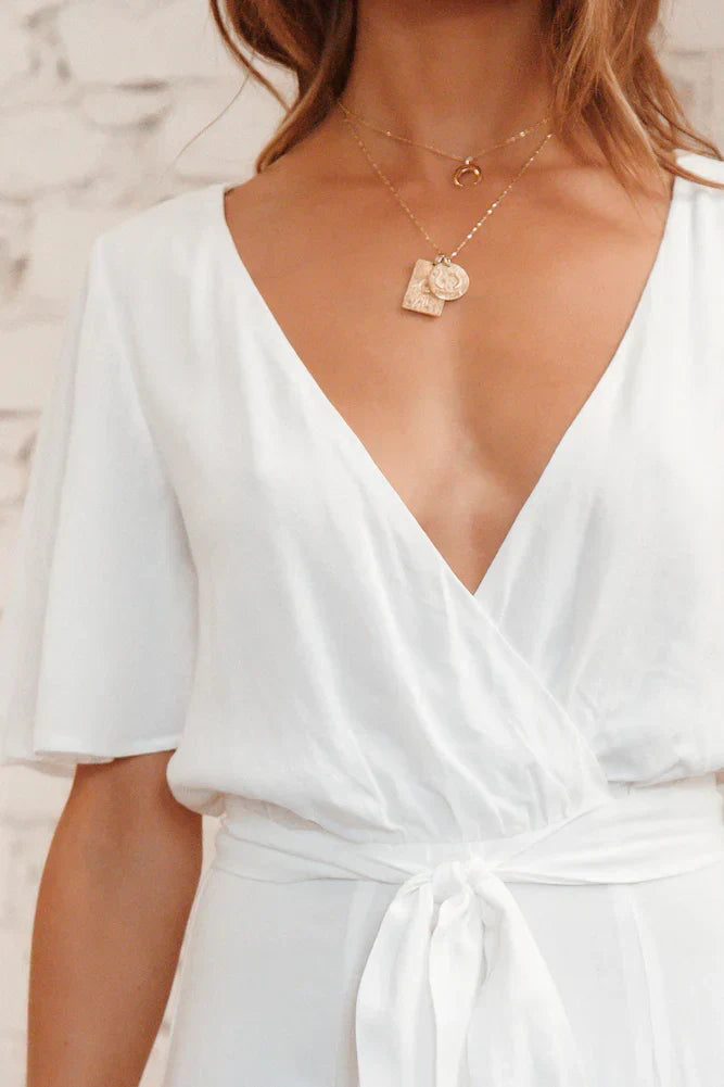 Still Water Maxi Dress White