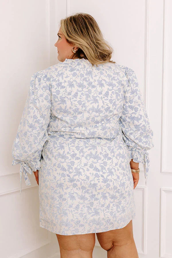 Sweet Gesture Floral Mini Dress Curves