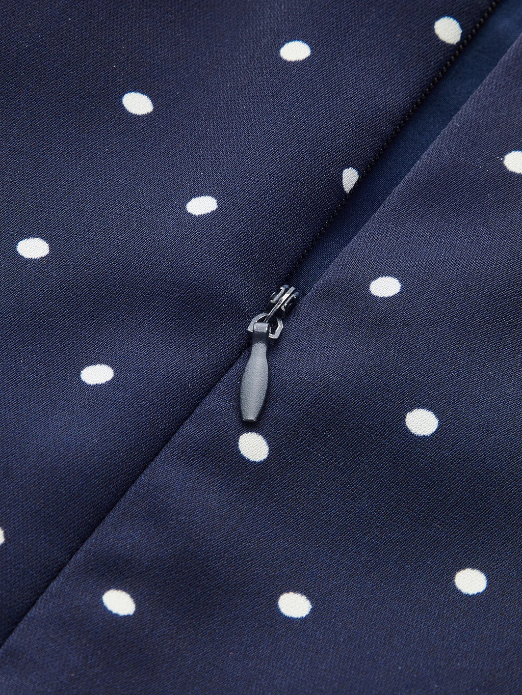 Keyhole Neckline Polka Dot Mini Dress