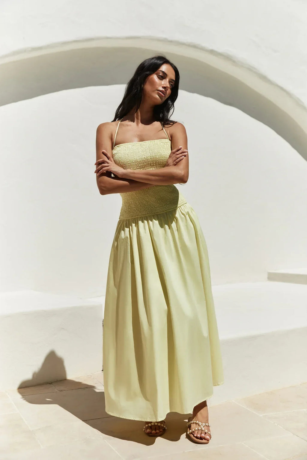 Blessed Destiny Maxi Dress Yellow