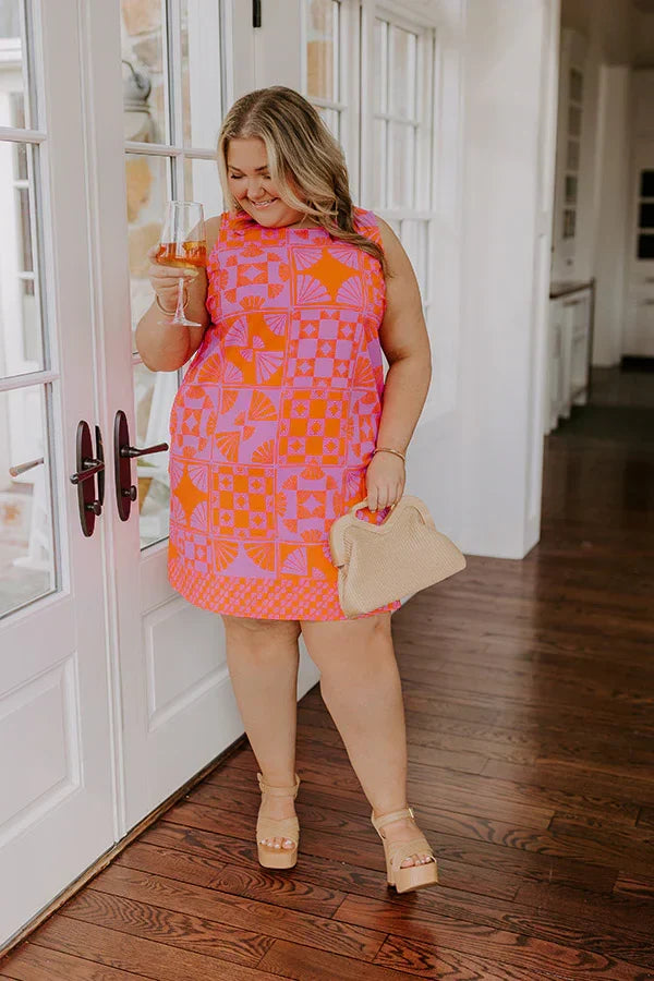 On Vacay Time Mini Dress Curves
