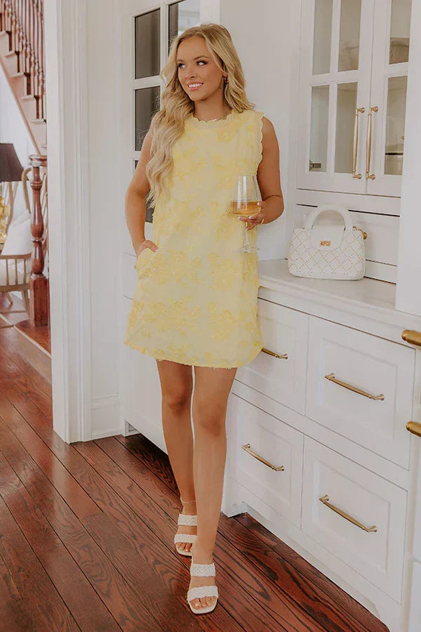 Plenty Of Sunshine Embroidered Mini Dress