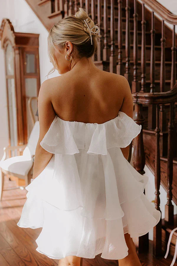 Heart Skips A Beat Tiered Mini Dress