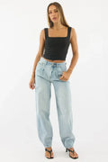 Denim Barrel Jeans