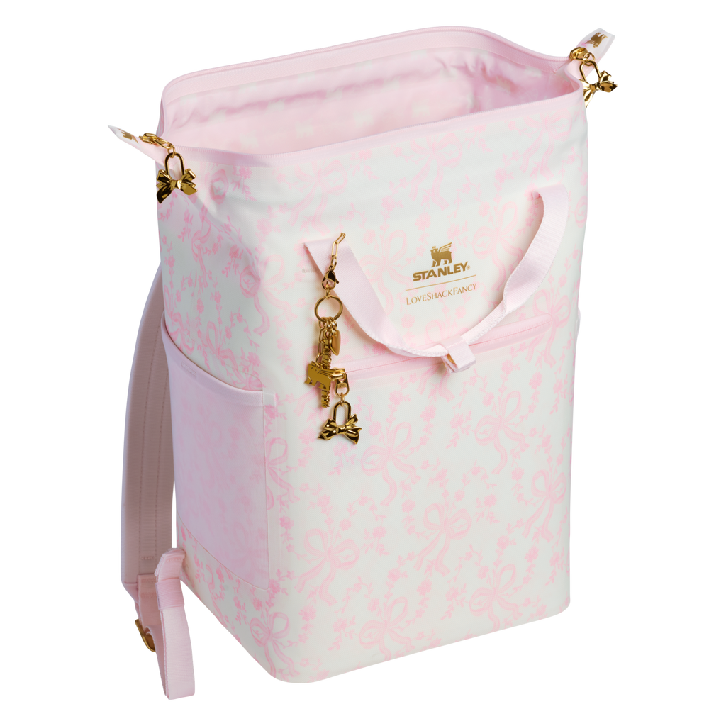 Stanley 1913 x LoveShackFancy Holiday All Day Madeleine Mini Cooler Backpack | 20 Can | 14 QT | 13.2 L