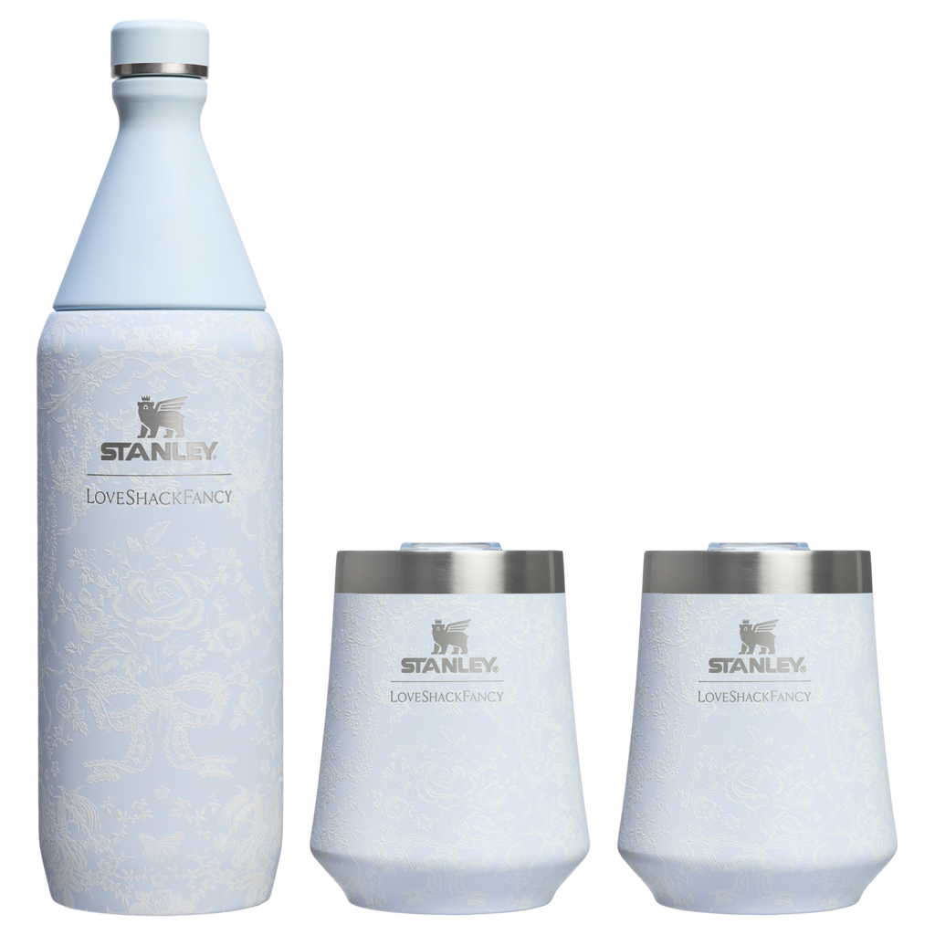 Stanley 1913 x LoveShackFancy Holiday Reserve All Day Wine Set | 34 OZ | 11 OZ